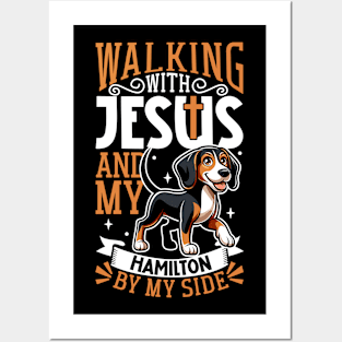 Jesus and dog - Hamilton Hound Posters and Art